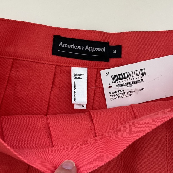 American Apparel Tennis Skirt in Watermelon - Picture 4 of 4